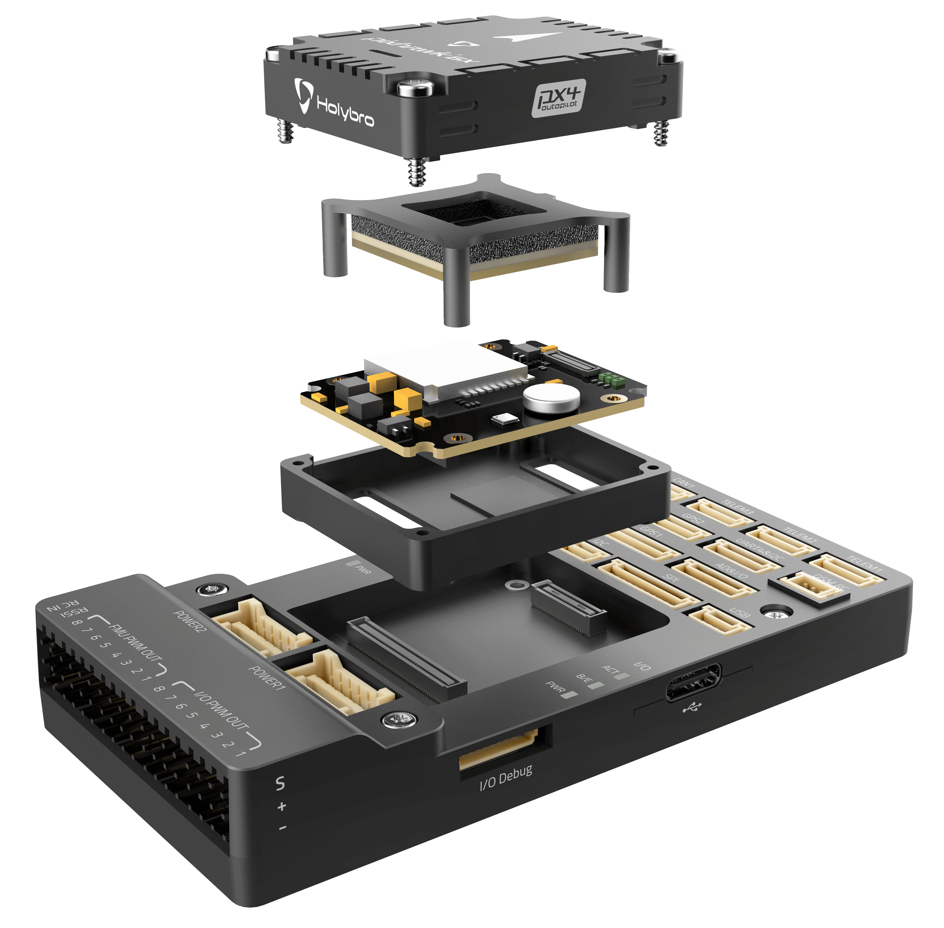 Pixhawk6X Exploded Image
